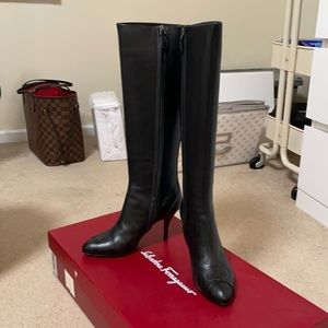 Authentic NIB Salvatore Ferragamo black boots